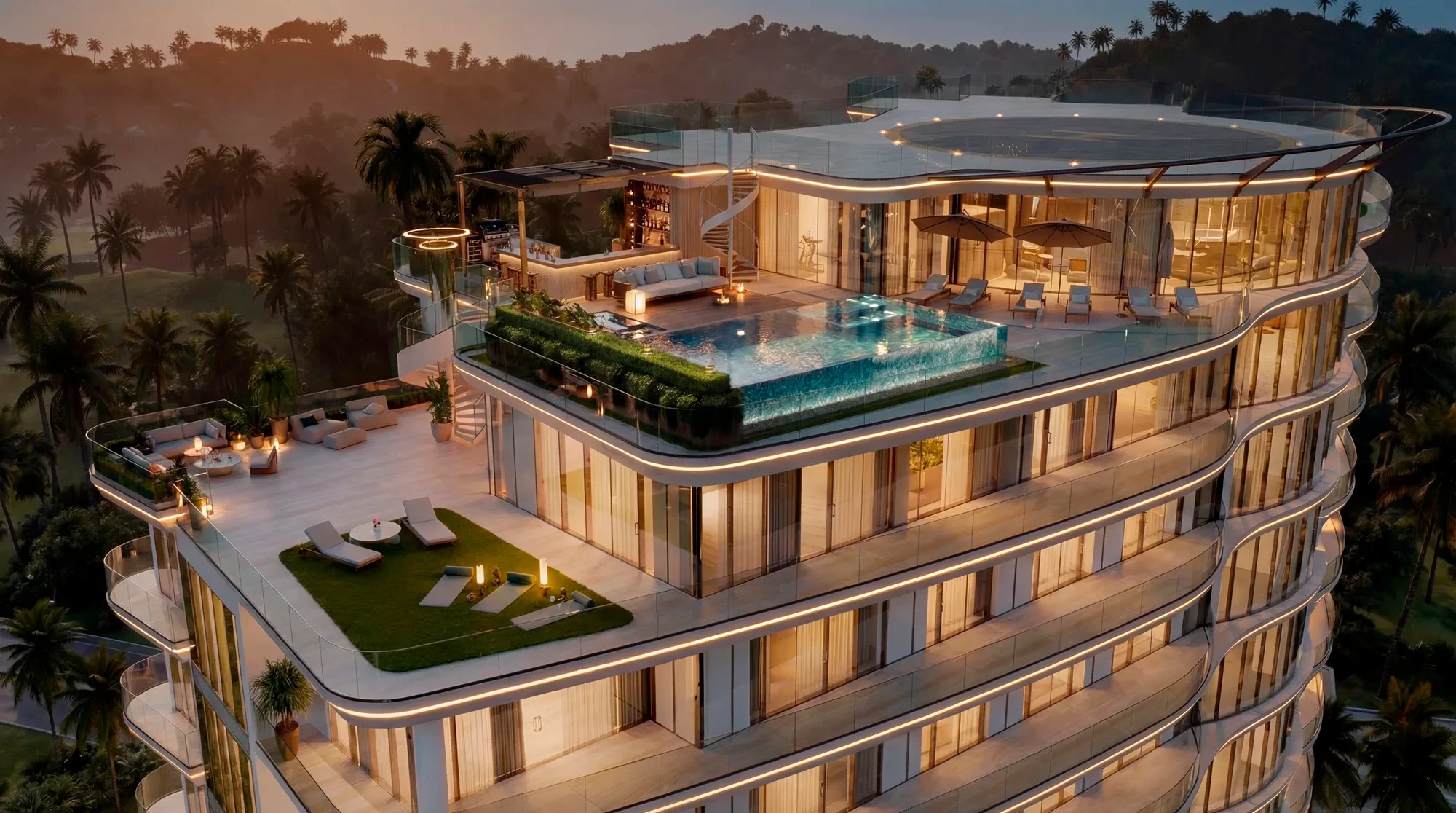 Tesoro Del Mar penthouse crown