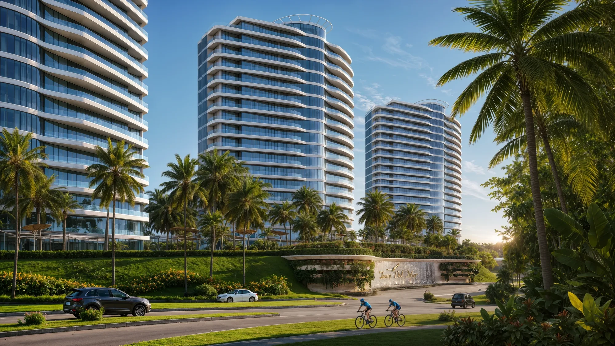Multifamily towers and landscape by Forma Nova